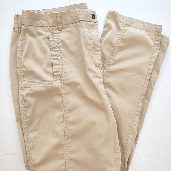 Chico's Tan Pants with Adjustable Hem Size 14 - Picture 5 of 13